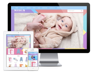 广州童装品牌英文网站建设